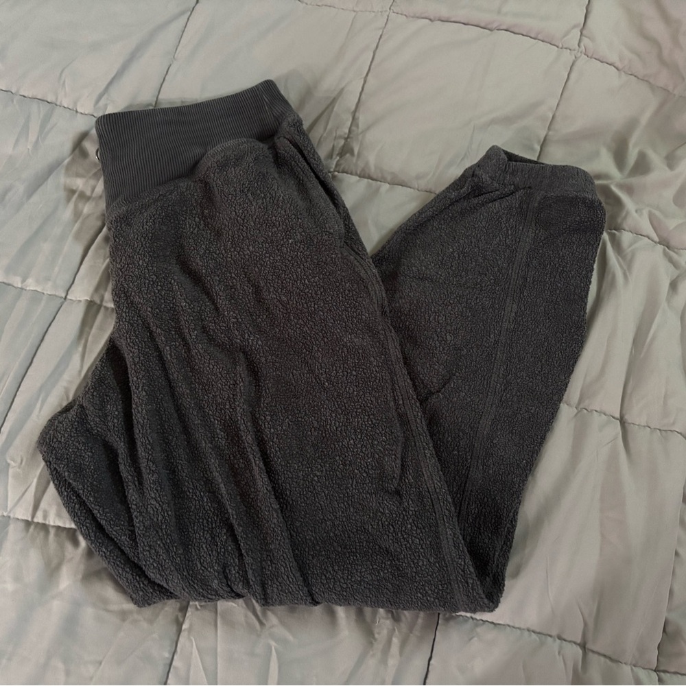 Aerie Sherpa Fleece Corset Jogger Sweatpants